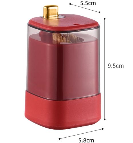 Автоматичний органайзер для зубочисток Press Type toothpick Box портативний тримач, контейнер під зубочистки, підставка для дому та вітальні