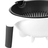 Овочерізка Wet Basket Vegetable Cutter 9 в 1 набір насадок для нарізки овочів і фруктів, Ручна обертається терка-овочерізка мультислайсер з кошиком