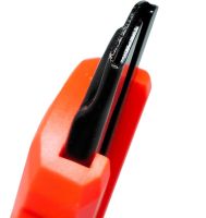 Канцелярський телескопічний ніж Utility knife Jingpin HST-SK 18мм з висувним сегментним лезом для оздоблювальних робіт, будівельний ножик для дому