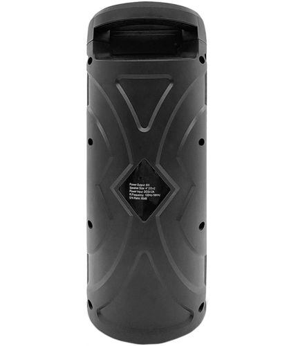 Бездротова Bluetooth колонка динамік SoonBox S4403 з LED підсвічуванням 10W і мікрофоном, акумуляторна блютуз акустика караоке USB SD FM AUX Чорна