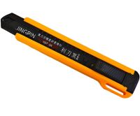 Канцелярський телескопічний ніж Utility knife Jingpin HST-SK 18мм з висувним сегментним лезом для оздоблювальних робіт, будівельний ножик для дому