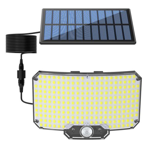 Уличный настенный светильник Solar Wall Lamp BL-234 SMD LED на солнечной батарее с датчиком движения, Аккумуляторный фонарь IP65 HA-110 на стену