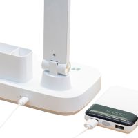 Настільна сенсорна лампа Digad 1963 з Power bank USB на акумуляторі 5W 6000 mah, складна акумуляторна LED лампа ліхтар 48LED 3 режими