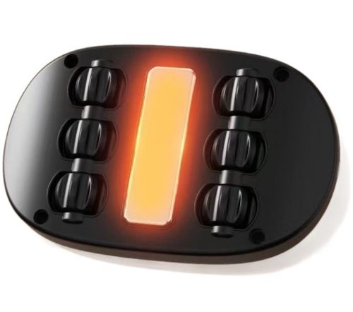 Бездротовий роликовий масажер Roller Heated Massager LKL-0128 з підігрівом для всього тіла, Вібраційний масажер на 6 роликів від акумулятора