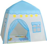 Дитячий ігровий намет у вигляді будиночка Garden Play Tent 130х130х100 см з вікнами для дому та вулиці, ігровий намет для дітей з сумкою Синій