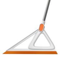 Силиконовая швабра 2 в 1 Clean the wiper AND-8-10 для мытья окон, жидкостей Скребок очиститель пола и стекла с телескопической ручкой 100см Оранжевый