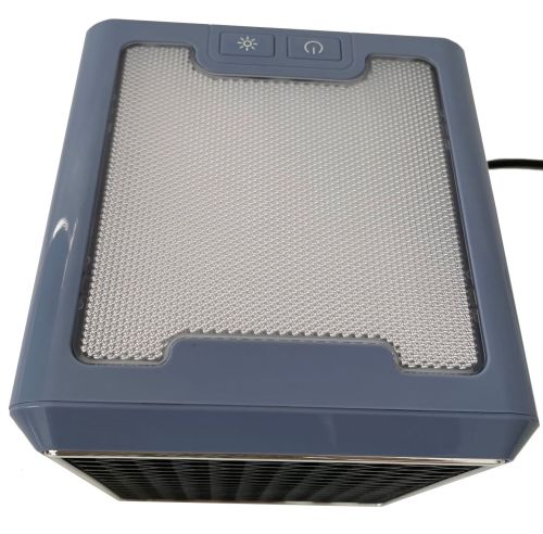 Керамічний інфрачервоний обігрівач Handy Heater Pure Warmth RD-08 1200W, настільний тепловентилятор c LED підсвічуванням, електрообігрівач Чорний