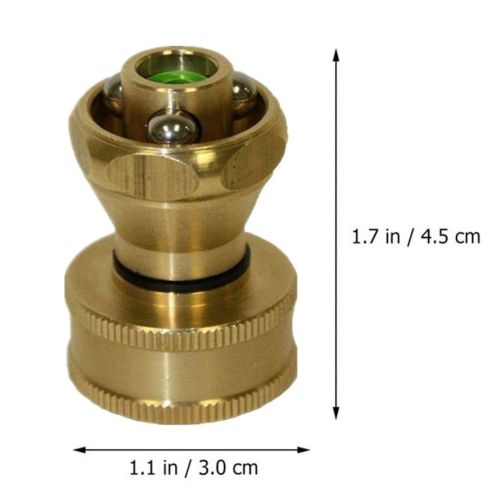 Універсальна насадка-розпилювач води Schmidt Brass Nozzle, Латунна насадка регульований розпилювач на садовий шланг для поливу та аерації