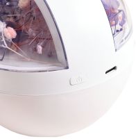 Акумуляторний зволожувач повітря Poke Ball Flower Humidifier OFAN-505 з квітами і LED підсвічуванням, Настільний аромадифузор нічник 220мл від USB