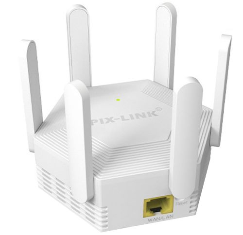 Беспроводной WI-FI репитер усилитель сигнала Repeater AND LV-WR56T до 300 Мбит/с WLAN ретранслятор расширитель диапазона вай фай роутера 6 антенн