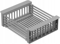 Універсальна розсувна решітка сушарка Multifunctional Drain Rack 1491 для сушіння фруктів і овочів на умивальник, підставка на раковину для посуду