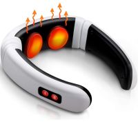 Електричний масажер для шиї Neck Massager HX-5880 імпульсний міостимулятор для тіла, електростимулятор для шийного відділу 3 режими на акумуляторі
