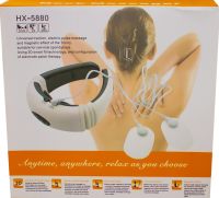 Електричний масажер для шиї Neck Massager HX-5880 імпульсний міостимулятор для тіла, електростимулятор для шийного відділу 3 режими на акумуляторі
