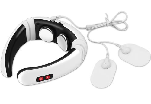 Електричний масажер для шиї Neck Massager HX-5880 імпульсний міостимулятор для тіла, електростимулятор для шийного відділу 3 режими на акумуляторі