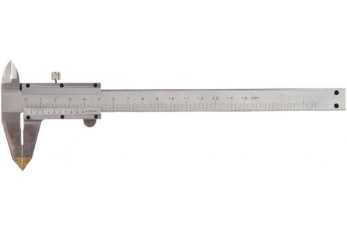 Механический штангенциркуль с глубиномером Vernier Caliper KC-A150 0-150mm в кейсе, Штангенциркуль 15 см для внешних и внутренних измерений из стали