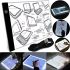 Световой графический планшет A4-F-USB для рисования и копирования с LED-подсветкой, светодиодная доска для рисунков 3 режима яркости от USB Черная
