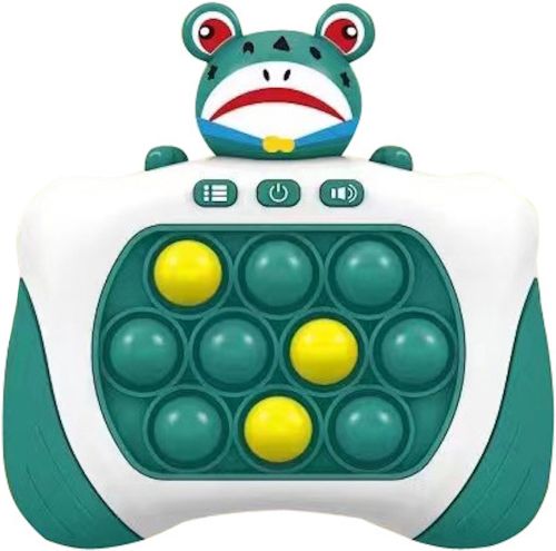 Дитяча іграшка головоломка Quick Pop It Baby Frog SR8602 інтерактивна електронна приставка антистрес поп іт для зняття стресу на батарейках від 3-х років