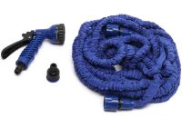 Садовий шланг для поливу Xhose 15 метрів 50FT з насадкою розпилювачем X-Hose 15м посилений поливальний розтягується шланг Magic Hose