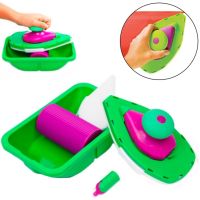 Малярная губка для нанесения краски Point n Paint, Кисть - плашка Пойнт енд Пейнт Малярный набор для покраски всех плоскостей + лоток для краски