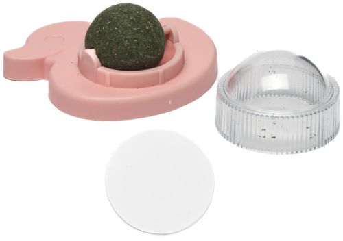 Игрушка лакомство шарик с кошачьей мятой Cat Mint Toy Ball AND LY-757 вращающийся ролик из натуральной мяты, вкусняшка мята на липучке для котов