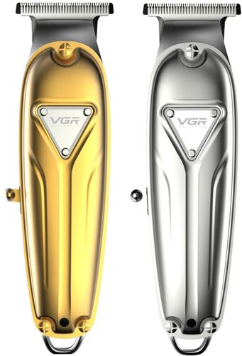 Акумуляторна машинка для стрижки волосся VGR V-056 бездротовий чоловічий тример для стрижки і окантовки бороди і вусів зі змінними насадками V056
