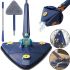Трикутна телескопічна швабра для сухого та вологого прибирання Multi function MOP MA-89 регульована з віджимом 360 градусів для всіх поверхонь