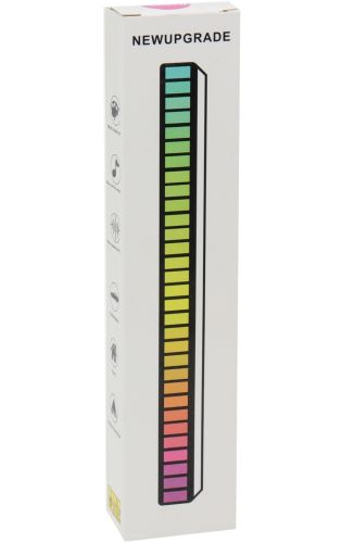 Музыкальный светильник эквалайзер Sound Control Lamp D08-RGB светодиодная звуковая 32 LED лампа с подсветкой под музыку и подставкой от сети USB