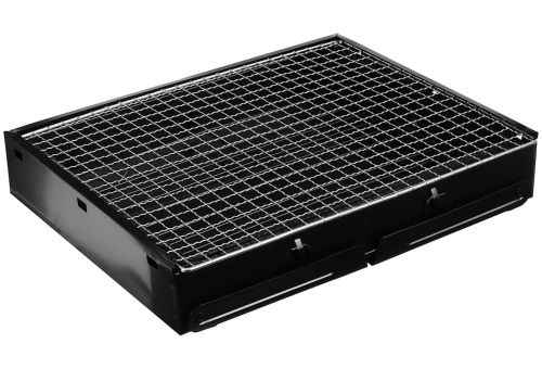 Складаний BBQ гриль 43 см BBQ Grill Portable TL-372 розкладний переносний мангал на деревному вугіллі і дровах, Портативний барбекю валізу з сіткою