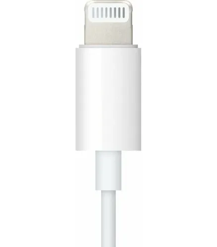 Універсальний кабель аудіо перехідник для навушників Lightning на 3.5 mm Aux Headphone Adapter J-002, Адаптер USB-C для телефону IPhone Білий