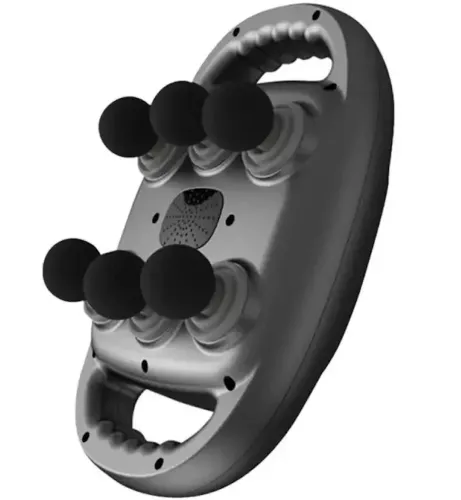 Масажер перкусійний Massage Gun TosWa YM-K60 для масажу всього тіла 6 головок, Ручний акумуляторний 9 режимів 20 швидкостей для м'язів і релаксації
