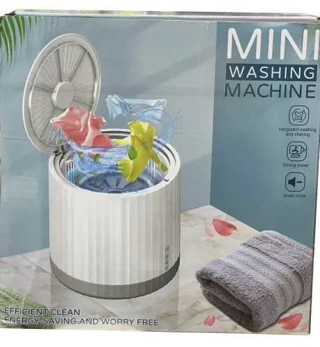 Міні пральна машинка Mini Washing Machine XM004 4 літри для прання речей з УФ дезінфекцією, Машина з сушаркою і відром MA2304 - 68 для подорожей