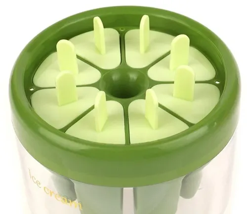 Силіконова форма Зроби сам Ice Cream mold 8 клітинок для морозива, фруктового льоду і ескімо, Морожениця формочка з відсіком для води і підставкою