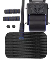 Подвійний ролик для преса Rebound Abdomen Roller MAG-790 з поворотним механізмом і килимком, Тренажер подвійне колесо для тренувань черевних м'язів