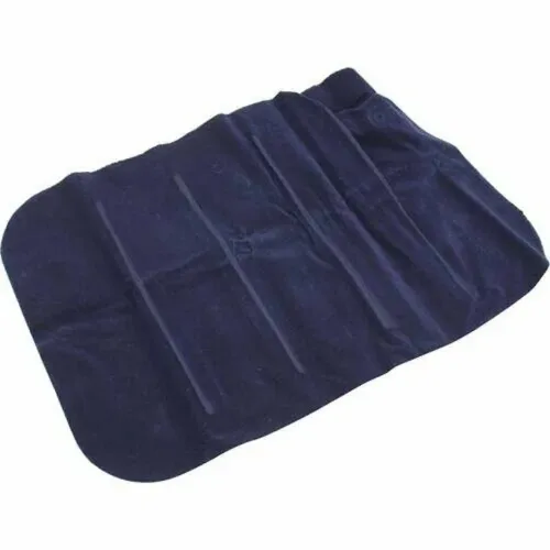Туристическая надувная подушка Intex Inflatable Pillow 68672 47x30 см флокированная для плавания и путешествий Накладка под голову для кемпинга Синяя