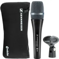 Ручний провідний мікрофон Sennheiser Evolution E965 для співу, вокальний односпрямований конденсаторний мікрофон для запису і караоке Чорний
