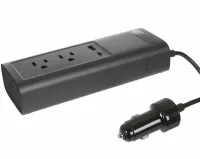 Автомобильный преобразователь напряжения с 12V на 220V Baseus RNBQ-A01 150W инвертор с быстрой зарядкой CN EU 2 розетки type-c USB от прикуривателя