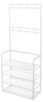 Напольная вешалка для одежды в прихожую New simple floor clothes rack 60х29, 5х151 см Универсальная металлическая передвижная стойка Белая