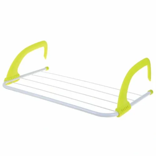 Навісна сушарка для білизни Fold Clothes Shelf Зелена, знімна переносна сушка для одягу та взуття, підвісна на батарею, ванну, двері, підвіконня