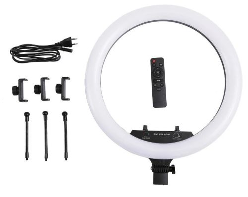 Кольорова кільцева LED лампа Soft Ring Light RGB MJ18 45 см 18 " студійна Світлодіодна різнобарвна лампа для блогера MJ45, MJ-450