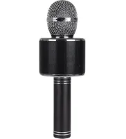 Бездротовий караоке мікрофон WSTER WS-858 Bluetooth USB AUX FM з вбудованим динаміком 5W, блютуз мікрофон з регулятором гучності Q858 для співу