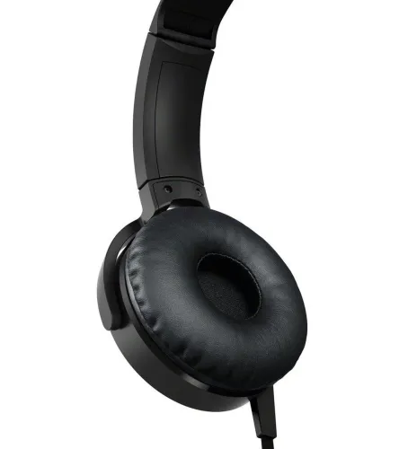 Накладні дротові навушники з гарнітурою Extra Bass MDR-XB450BT Black, Повнорозмірні навушники з MP3 плеєром і гарнітурою mini jack 3.5 mm чорні