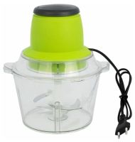 Электрический измельчитель с двухъярусным лезвием Leomax Молния Green ZS-8986 300w 6 в 1 универсальный кухонный блендер зеленый Измельчитель-блендер