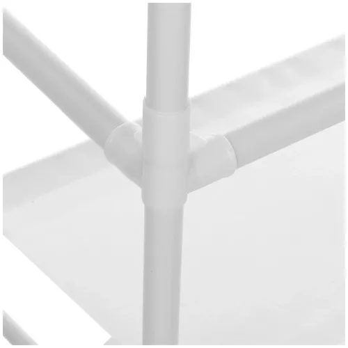 Напольная вешалка для одежды в прихожую New simple floor clothes rack 60х29, 5х151 см Универсальная металлическая передвижная стойка Белая