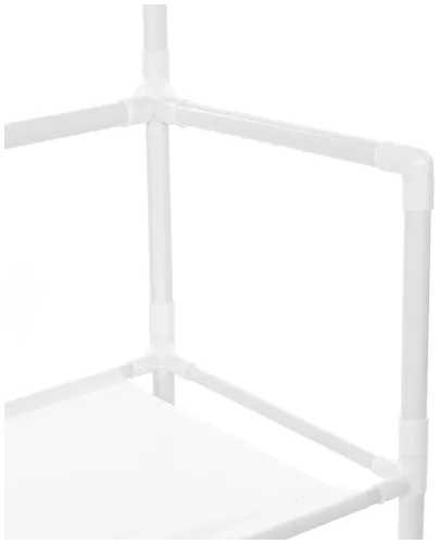 Напольная вешалка для одежды в прихожую New simple floor clothes rack 60х29, 5х151 см Универсальная металлическая передвижная стойка Белая