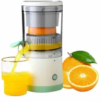 Аккумуляторная ручная мини соковыжималка Citrus Juicer YZJ-001 для цитрусовых, Портативный блендер для ягод и фруктов с USB-зарядкой на аккумуляторе