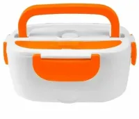 Електричний Ланч Бокс Electric lunch heater box з підігрівом від мережі 220V на 2 Відділення, харчової термо судочок контейнер для їжі