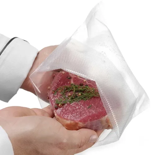 Вакуумные рифленые пакеты PoliVacs 20x15 см 50 штук для вакууматора для еды Пакет 200x150 мм для вакуумного упаковщика для хранения продуктов