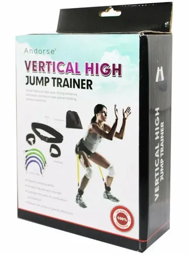 Трубчастий тренажер опору Vertical High Jump Trainer FI-3024 для тренування вертикальних стрибків еспандер для ніг і присідань для фітнесу