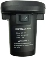Електричний Автоматичний компресор насос Lebecom Air Pump GR-109 для накачування надувних матраців, м'ячів і човнів 3 перехідника 220V від мережі