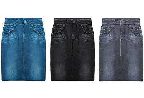 Стягуюча джинсова спідниця Shape Skirt TV-352 для корекції талії з високою посадкою Trim N Slim жіноча спідниця коригуюча фігуру Шейп Скеч